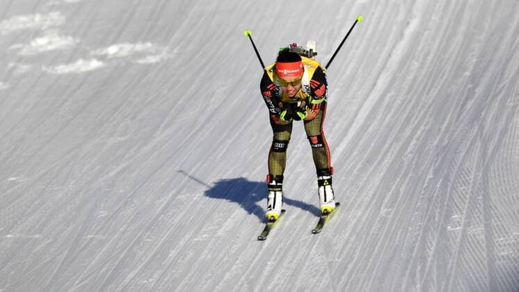 Biathlon 15.02.2017 IBU Weltmeisterschaften Hochfilzen AUT 15 km Individuell Einzel Damen Frauen Siegerin Laura DAHLMEIER GER