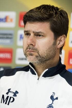 Tottenham s head coach Mauricio Pochettino pictured during a press conference PK Pressekonferenz of British soccer team Tottenham, Wednesday 15 February 2017, in Gent. Tomorrow, Tottenham is playing 1 16 finals first leg game of the Europa League competition against Belgian Team KAA Gent. JASPERxJACOBS  x05048165x