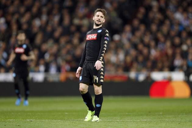 Fußball, CL, Real Madrid - SSC Neapel Dries Mertens of SSC Napoliduring the UEFA Champions League round of 16 match between Real Madrid and SSC Napoli on February 15, 2017 at the Santiago Bernabeu stadium in Madrid, Spain Real Madrid v SSC Napoli UEFA Champions League 2016 2017 xVIxxIVx 7126088