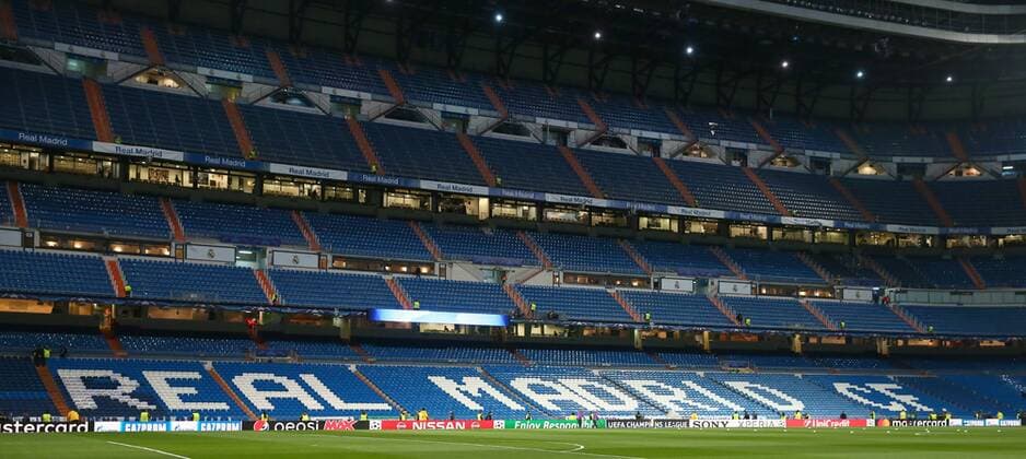 Spalti stands Madrid 15-02-2017 Stadio Santiago Bernabeu Football Calcio UEFA Champions League 2016 2017 Round of 16, 1st leg Real Madrid vs. SSC Napoli cesarexpurini