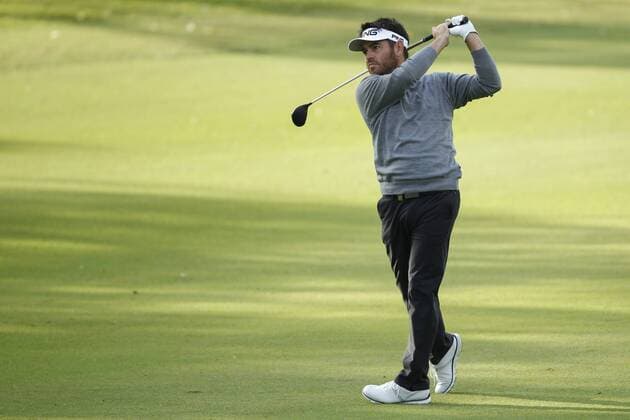 February 16th 2017, Lake Karrinyup Country Club, Perth, Western Australia, Australia; ISPS Handa World Super 6 Perth Golf Tournament Day 1; Louis Oosthuizen (RSA) hits an approach shot on the 11th fairway during the first round of the ISPS Handa World Super 6 Golf Tournament; xDavidxWoodleyx  ActionPlus11846789