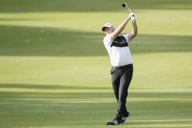 February 16th 2017, Lake Karrinyup Country Club, Perth, Western Australia, Australia; ISPS Handa World Super 6 Perth Golf Tournament Day 1; Marcus Fraser (AUS) hits an approach shot from the 11th fairway during the first round of the ISPS Handa World Super 6 Golf Tournament; xDavidxWoodleyx  ActionPlus11846759