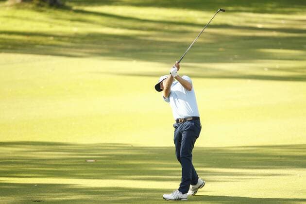 February 16th 2017, Lake Karrinyup Country Club, Perth, Western Australia, Australia; ISPS Handa World Super 6 Perth Golf Tournament Day 1; Sebastian Soderberg (SWE) plays an approach shot on the 11th fairway during the opening round of the ISPS Handa World Super 6 Golf Tournament; xDavidxWoodleyx  ActionPlus11846807