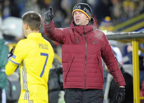 ROSTOV-ON-DON, RUSSIA - FEBRUARY 16, 2017: AC Sparta Pragueâ€™s head coach Tomas Pozar seen during the 2016-17 UEFA Europa League Round of 32, 1st leg football match between FC Rostov and AC Sparta Prague at Olimp 2 Stadium. FC Rostov won the game 4-0. Valery Matytsin TASS  TS041791