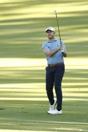 February 17th 2017, Lake Karrinyup Country Club, Perth, Western Australia, Australia; ISPS Handa World Super 6 Perth Golf Tournament Day 2; Stuart Manley watches his approach shot on the first hole during his round on day 2 xDavidxWoodleyx  ActionPlus11847079