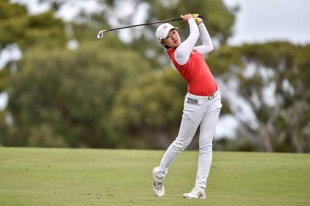 February 17, 2017 - Adelaide, Australia - Zxe-Han Lin of Taipei on the 11th fairway during round two of the ISPS Handa Women s Australian Open at Royal Adelaide Golf Club on February 17, 2017 in Adelaide, Australia. ISPS Handa Women s Australian Open - Round Two  - ZUMAn230 20170217_zaa_n230_071 Copyright: xAndyxAstfalckx