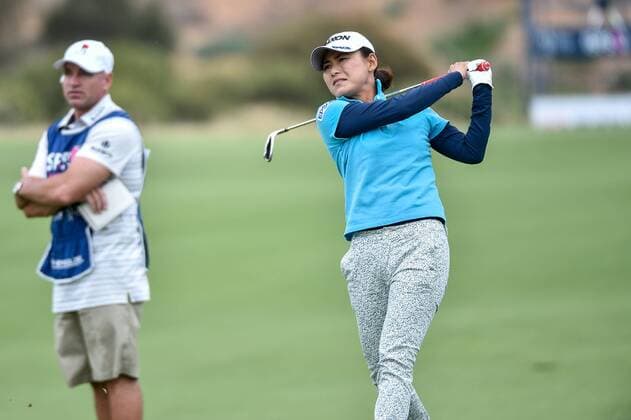 February 17, 2017 - Adelaide, Australia - Sakura Yokomine of Japan on the 11th fairway during round two of the ISPS Handa Women s Australian Open at Royal Adelaide Golf Club on February 17, 2017 in Adelaide, Australia. ISPS Handa Women s Australian Open - Round Two  - ZUMAn230 20170217_zaa_n230_194 Copyright: xAndyxAstfalckx