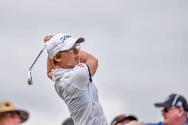 February 17, 2017 - Adelaide, Australia - Ann-Kathrin Lindner on the 12th tee during round two of the ISPS Handa Women s Australian Open at Royal Adelaide Golf Club on February 17, 2017 in Adelaide, Australia. ISPS Handa Women s Australian Open - Round Two  - ZUMAn230 20170217_zaa_n230_220 Copyright: xAndyxAstfalckx