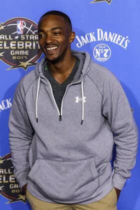February 17, 2017 - Actor Anthony Mackie posing for media at the Red Carpet Event before the NBA Basketball Herren USA All-Star Celebrity Game at the Mercedes-Benz Superdome in New Orleans, LA. CSM NBA 2017: NBA All-Star Celebrity Game FEB 17 - ZUMAc04_ 20170217_zaf_c04_093 Copyright: xStephenxLewx