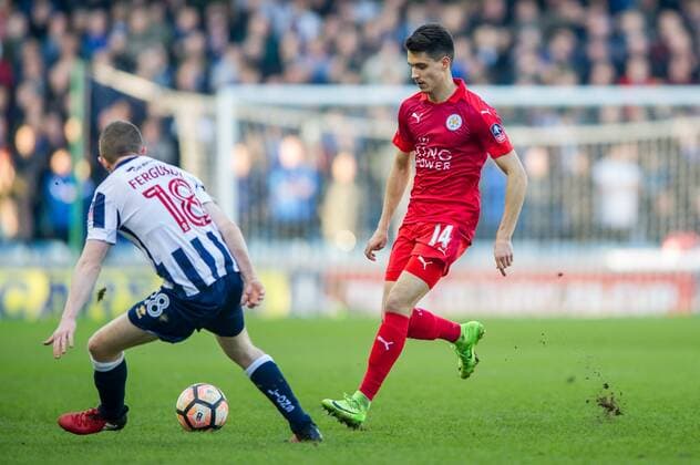 Bartosz Kapustka of Leicester City during the The FA Cup fifth round match between Millwall and Leicester City at The Den, London, England on 18 February 2017. Copyright: xSalvioxCalabresex 14180013