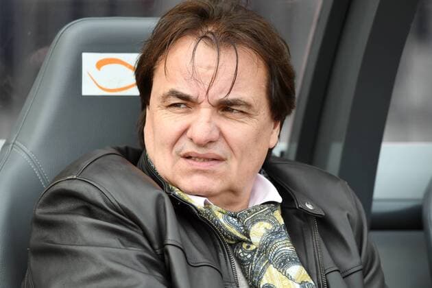 19.02.2017 Zürich , Letzigrund Schweiz Fussball Herren Saison 2016 2017 Grasshopper Club Zürich - FC Sion 0:1 Bild zeigt Präsident Christian Constantin (FC Sion) Einzelbild Aktion 