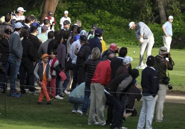 February 19, 2017 - Los Angeles, California, U.S - Dustin Johnson powers his shot during the final round of the PGA Golf Herren Tour Genesis Open golf tournament at Riviera Country Club on February 19, 2017, in Los Angeles. Dustin Johnson won the Genesis Open. Dustin Johnson won the Genesis Open - ZUMAc68_ 77385527st Copyright: xRingoxChiux