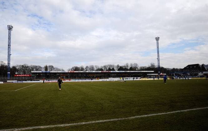 Fußball, Stadiongeschichte Eintracht Trier das Moselstadion in Trier vor dem Spiel SV Eintracht Trier vs SSV Ulm1846 Fussball in der Regionalliga Suedwest am 19.02.17, Foto : Peter Franz Eibner Pressefoto Trier Copyright: xFranzx Eibner-Pressefotox EP_pfz