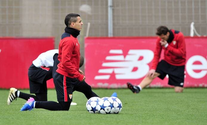 Fußball, CL, FC Sevilla Training FC Sevilla training session. In this picture, Ben Yedder. xKikoxHurtadox 