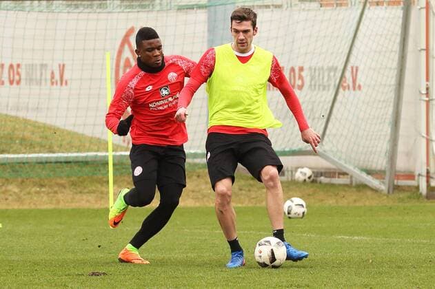Fußball, EL, Training 1. FSV Mainz 05 JHON CORDOBA, STEFAN BELL TRAINING MAINZ 05 MAINZ 