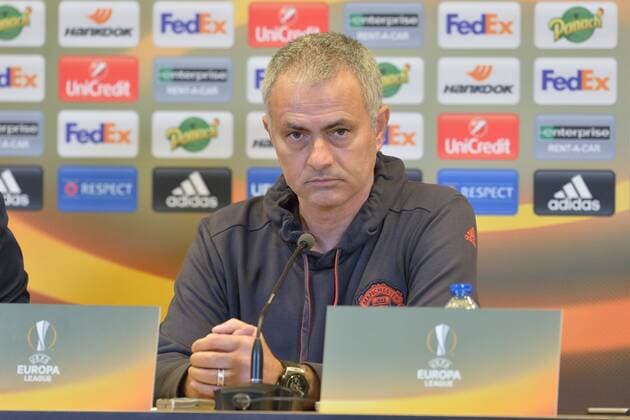 Jose Mourinho (Coach Manchester United ManU FOOTBALL : PK Manchester United - Euroleague - 21 02 2017 FredericChambert Panoramic 