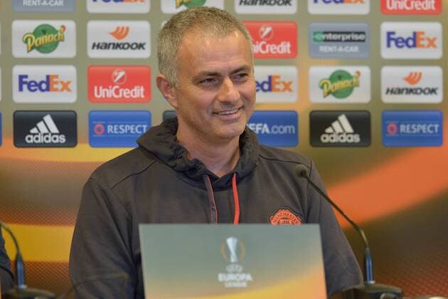 Jose Mourinho (Coach Manchester United ManU FOOTBALL : PK Manchester United - Euroleague - 21 02 2017 FredericChambert Panoramic 