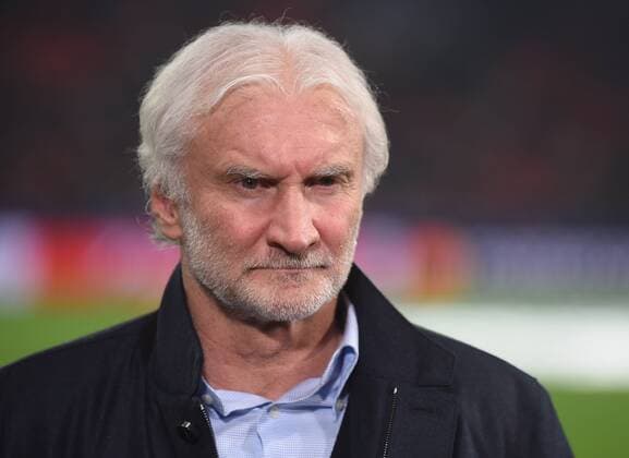 21.02.2017, xhbx, Fussball Champions League, Bayer 04 Leverkusen - Atletico Madrid, emspor, v.l. Sportlicher Leiter Rudi Voeller (Bayer Leverkusen) Leverkusen