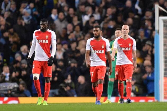 27 THOMAS LEMAR (mon) - 14 TIEMOUE BAKAYOKO (mon) - 24 Andrea Raggi (mon) - DECEPTION FOOTBALL : Manchester City vs Monaco - Champions League - 21 02 2017 AnthonyBIBARD FEP 