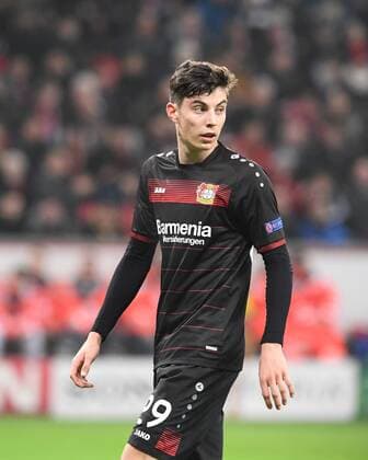 Fussball, UEFA Champions League, Saison 2016 2017, Achtelfinale , Bayer 04 Leverkusen - Atletico Madrid, 21.02.2017, Bayarena Leverkusen, Kai Havertz, Bayer 04 Leverkusen , Aktion, Einzelbild