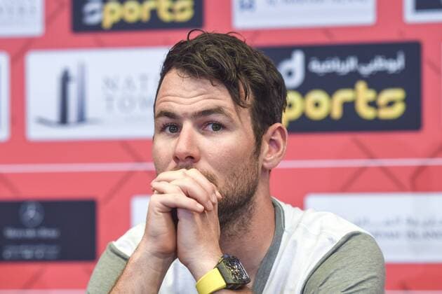 February 22, 2017 - Abu Dhabi, United Arab Emirates - UK s Mark Cavendish from Dimension Data Team, at the end of the Top Riders press conference PK Pressekonferenz at the Yas Viceroy Abu Dhabi hotel..On Wednesday, February 22, 2017, in Crowne Plaza Yas Island, Abu Dhabi, United Arab Emirates. Cycling Tour of Abu Dhabi 2017 - Top Riders Press COnference  - ZUMAn230 20170222_zaa_n230_379 Copyright: xArturxWidakx