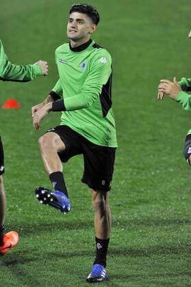 Fußball, EL, Borussia Mönchengladbach Training Italy: Borussia Monchengladbach Training Session Borussia Mönchengladbach s Mahmoud Dahoud during the training session at the Artemio Franchi Stadium on the eve of the UEFA Europa League Round of 32 - 2nd leg soccer match against A.c.f. Fiorentina  GiacomoxMorinix xPacificxPress