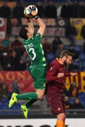 Andres Fernandez Villarreal, Daniele De Rossi Roma Roma 23-02-2017 Stadio Olimpico Football Europa League 2016 2017 Round of 32 AS Roma - Villarreal AndreaxStaccioli