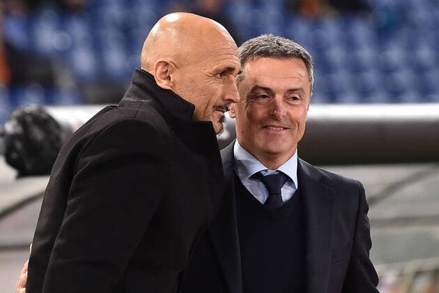 As Roma 23 02 2017 - Europa League Roma-Villareal: Luciano Spalletti-Fran Escriba 