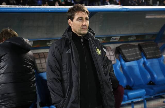 Anderlecht s head coach Rene Weiler pictured during a game between Russian team FC Zenit and Belgian soccer team RSC Anderlecht, return leg of the 1 16 finals of the Europa League competition, Thursday 23 February 2017, in Saint Petersburg, Russia. Anderlecht won 2-0 the first leg. VIRGINIExLEFOUR  x05053357x
