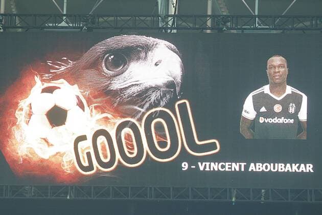 UEFA Europa League match between Besiktas and Hapoel Beer Sheva at Vodafone Arena in Istanbul , Turkey on February 23, 2017. Pictured: Vincent Aboubakar of Besiktas. 