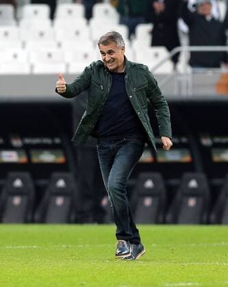 UEFA Europa League match between Besiktas and Hapoel Beer Sheva at Vodafone Arena in Istanbul , Turkey on February 23, 2017. Final Score : Besiktas 2 - Hapoel Beer Sheva 1 Pictured: Coach Senol Gunes of Besiktas. 
