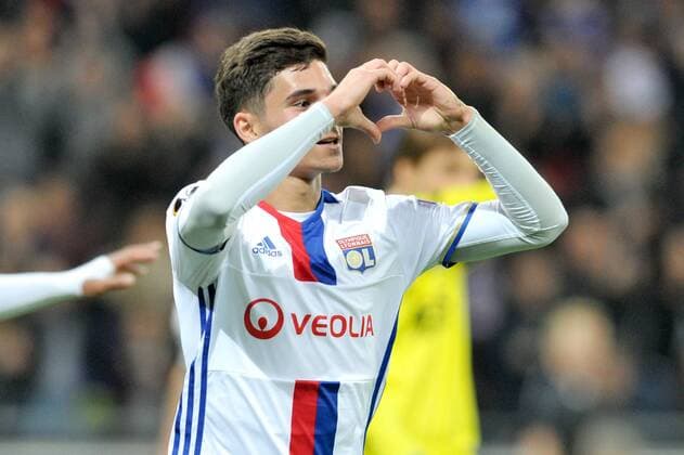 25 Houssem Aouar (ol) - Fussball, Europa League, Olympique Lyon vs. AZ Alkmaar - 23 02 2017 FEP Panoramic 
