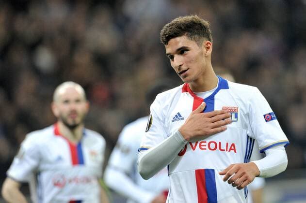 25 Houssem Aouar (ol) - Fussball, Europa League, Olympique Lyon vs. AZ Alkmaar - 23 02 2017 FEP Panoramic 