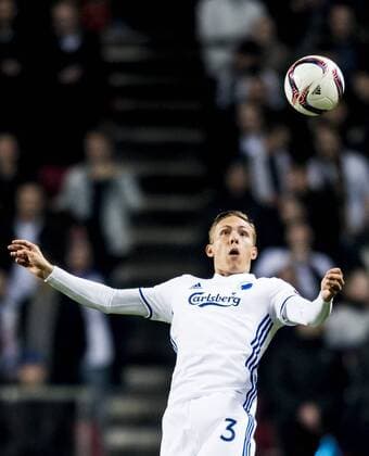 Ludwig Augustinsson - Kopenhagen, Dänemark - Fussball, Europa League, FC Kopenhagen vs. PFC Ludogorets Razgrad.  Copyright: PETTERxARVIDSON BB170223PA100