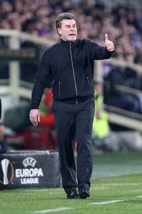Borussia Monchengladbach Dieter-Klaus Hecking Trainer Borussia Monchengladbach Dieter-Klaus Hecking Firenze 23-02-2017 Stadio Artemio Franchi ACF Fiorentina vs. Borussia Monchengladbach Fiorentina - Borussia M gladbach 2-4 Europa League 2016 2017 Round of 16 2nd leg lucaxpagliaricci