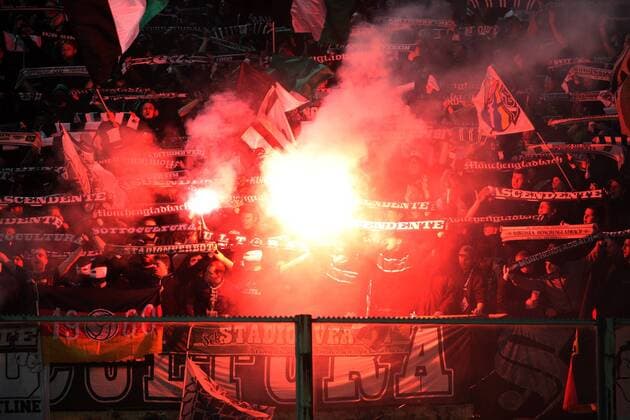 Fans Borussia Monchengladbach Supporters Borussia Monchengladbach 23-02-2017 Stadio Artemio Franchi Borussia Monchengladbach Borussia M gladbach 2-4 Europa League 2016 2017 Round of 16 2nd leg lucaxpagliaricci
