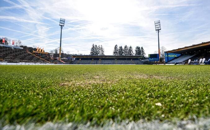 Fußball, Stadiongeschichte SV Darmstadt 98 25.02.2017, xfux, Fussball 1.Bundesliga, SV Darmstadt 98 - FC Augsburg, emspor emonline deloka, v.l. Ansicht, Uebersicht Merck-Stadion am Boellenfalltor Jonathan-Heimes-Stadion am Böllenfalltor Darmstadt