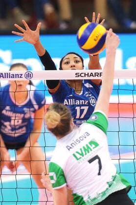 Stuttgart Volleyball Allianz MTV Stuttgart vs. USC Münster, Nia Grant (Stuttgart)
