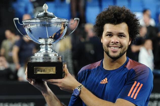 Bilder des Tages - SPORT Jo Wilfried TSONGA (FRA) - Trophee TENIIS : Open 13 Provence - Marseille - 26 02 2017 FranckPennant Panoramic 