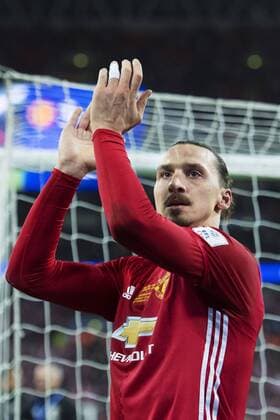 170226 Manchester Uniteds Zlatan Ibrahimovic League Cup - Manchester United ManU och Southampton den 26 februar 2017 in London.  Copyright: JOELxMARKLUND BB170226JM085
