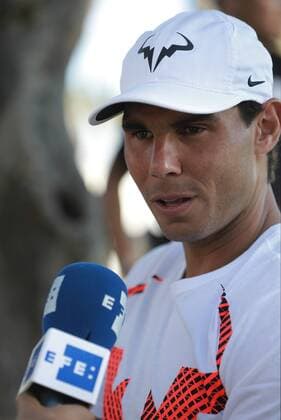 Spanish tennis player Rafa Nadal talks during an interview with Efe at the Mexico Open, that starts tomorrow in Acapulco, Guerrero, Mexico, 26 February 2017. Nadal, 7th at the ATP Tennis Herren ranking, confessed that at the age of 30 he is not obsessed with being the number one of the world s tennis. RAFA NADAL: AT MY AGE I DON T FIGHT FOR THE NUMBER ONE !ACHTUNG: NUR REDAKTIONELLE NUTZUNG!  Copyright: xJosexMendezx MEX001 20170227-636237550193436161