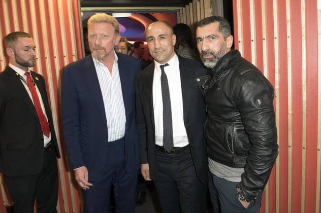 Boris Becker, Arthur Abraham und Erdal Yildiz bei der Weltpremiere des Imagefilms Urban Records zur Leichtathletik-EM Berlin 2018 im Zoo Palast. Berlin, 27.02.2017 Foto:xF.xKernx xFuturexImage