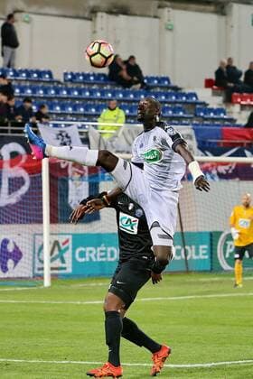 Famara Diedhiou (SCO Angers) FOOTBALL : CA Bastia vs SCO Angers - 1 8eme de finale coupe de France - 28 02 2017 GerardPierlovisi Panoramic 