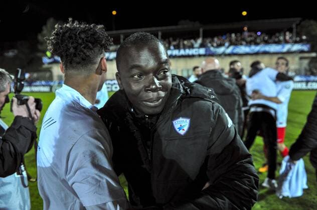 Charles Paquille (Coach Frejus Saint Raphael) FOOTBALL : Saint Raphael vs AJ Auxerre - 8e Coupe France - 28 02 2017 NorbertScanella Panoramic 