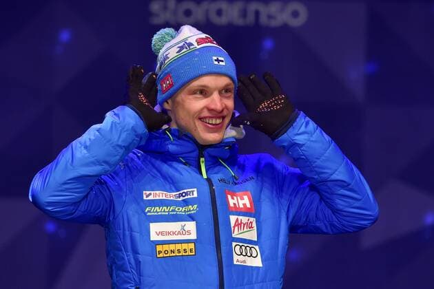 Nordische Ski-WM, 15km Langlauf der Herren, Siegerehrung NORDIC SKIING - FIS WC Lahti 2017 LAHTI,FINLAND,01.MAR.17 - NORDIC SKIING, CROSS COUNTRY SKIING - FIS Nordic World Ski Championships, 15km classic, men, award ceremony. Image shows Iivo Niskanen (FIN). GEPAxpictures xFlorianxErtl