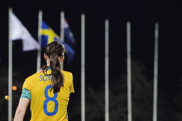 Lotta Schelin - Albufeira - Fussball Damen, Algarve Cup, Nationalteam Länderspiel, Australien vs. Schweden.  Copyright: JOHANNAxLUNDBERG BB170301JL082
