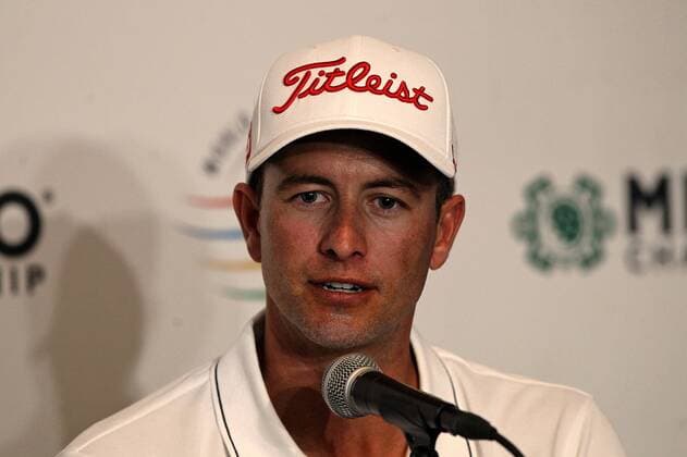 Australian golfer Adam Scott speaks during a press conference PK Pressekonferenz before the Mexico Golf Championship at the Chapultepec Club in Mexico City, Mexico, 01 March 2017. The competition will be celebrated between the 2 and 5 March. MEXICO GOLF CHAMPIONSHIP !ACHTUNG: NUR REDAKTIONELLE NUTZUNG!  Copyright: xAlexxCruzx MEX020 20170302-636240101560468514