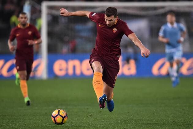 Edin Dzeko Roma Roma 01-03-2017 Stadio Olimpico Football Calcio Coppa Italia 2016 2017 Lazio - AS Roma - AndreaxStaccioli