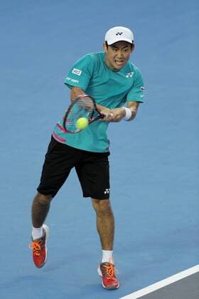 Japanese tennis player Yoshihito Nishioka returns the ball to Spanish tennis player Rafa Nadal during their Mexico Tennis Open match in Acapulco, Mexico, 02 March 2017. MEXICO TENNIS OPEN !ACHTUNG: NUR REDAKTIONELLE NUTZUNG!  Copyright: xJoséxMéndezx MEX001 20170303-636241025974165819