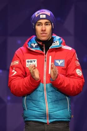 NORDIC SKIING - FIS WC Lahti 2017 LAHTI,FINLAND,03.MAR.17 - NORDIC SKIING, Ski jumping Skispringen Ski nordisch - FIS Nordic World Ski Championships, large hill, men, award ceremony. Image shows Stefan Kraft (AUT). GEPAxpictures xDanielxGoetzhaber